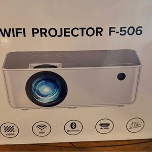 FANGOR WiFi Projector F506 1080P  Full HD Portable Mini Projector with Carry Bag